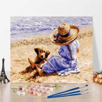 DIY краска по номерам набор для рисования маслом холст DIY картина маслом по номерам настенные художественные украшения для дома подарок искусство и хобби 40x50cm no frame