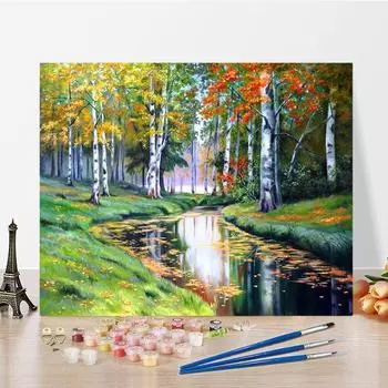 DIY краска по номерам набор для рисования маслом холст DIY картина маслом по номерам настенные художественные украшения для дома подарок искусство и хобби 40x50cm no frame