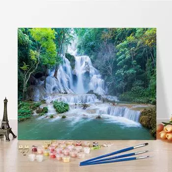 DIY краска по номерам набор для рисования маслом холст DIY картина маслом по номерам настенные художественные украшения для дома подарок искусство и хобби 40x50cm no frame
