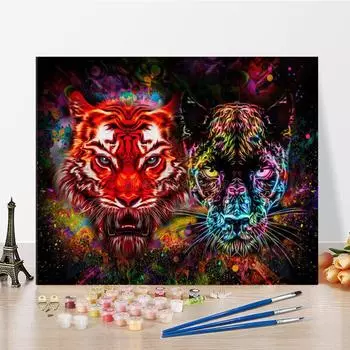 DIY краска по номерам набор для рисования маслом холст DIY картина маслом по номерам настенные художественные украшения для дома подарок искусство и хобби 40x50cm no frame