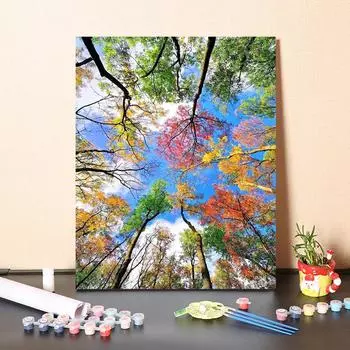 DIY краска по номерам набор для рисования маслом холст DIY картина маслом по номерам настенные художественные украшения для дома подарок искусство и хобби 40x50cm no frame