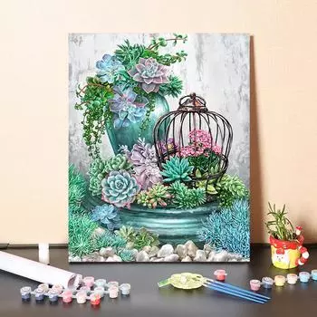 DIY краска по номерам набор для рисования маслом холст DIY картина маслом по номерам настенные художественные украшения для дома подарок искусство и хобби 40x50cm no frame