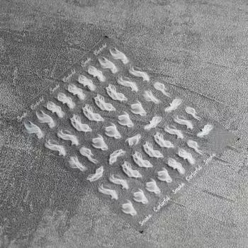 DIY Красочные Нежные Яркие Цвета DIY Наклейки Для Ногтей Маникюр Наклейка Дизайн Ногтей Наклейка белый