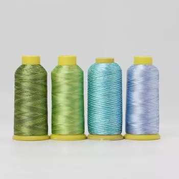 DIY красочные полиэстеровые нитки 108D/2 для машинной компьютеризированной вышивки, 1 шт.