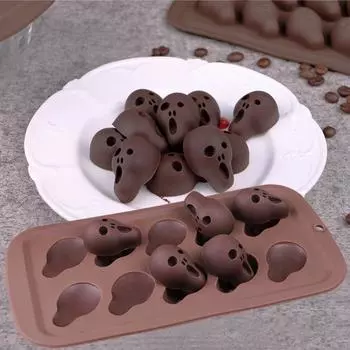 DIY Креативный Череп Летучей Мыши Забавный Тыквенный Печенье Шоколадная Форма Силиконовые Печенье Конфеты Хэллоуин Формы Украшения Торта Инструменты Для Выпечки