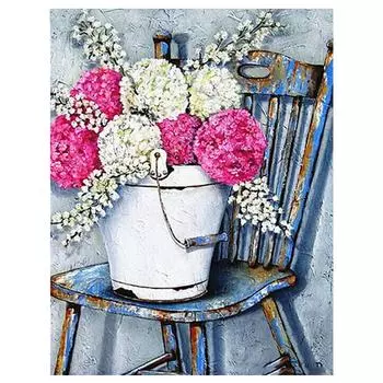Круглая алмазная картина «Прибытие» 5D Алмазная вышивка 20X30CM