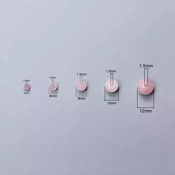 DIY Круглый розовый натуральный камень Материал 20-60 шт 4/6/8/10/12 мм свободные бусины случайного цвета ручная работа изготовление ювелирных изделий для ожерелья брелок ювелирные изделия 4mm 60pcs розовый