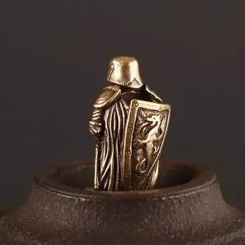 DIY латунные уличные инструменты доспехи рыцарь нож бусины кулон винтажный красочный зонтик веревка бусины статуэтки украшенные фигурки ручной работы