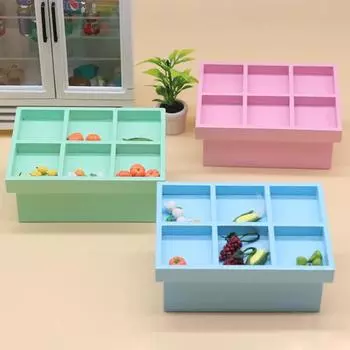 DIY Легко Собираемый Мини 1:12 Высокая уменьшенная увеличенная полка для фруктов модель кукольного домика белый