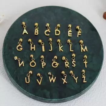 DIY Letter Necklace: 26 English Letter Pendant, Pull-Out Chain, Personalized Single Pendant Accessories