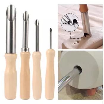 DIY Литье Гравировка Резак Керамика Глина Скульптура Инструменты Ремесло Керамическое Отверстие для