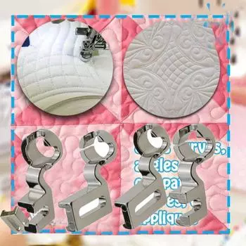 DIY Лоскутная лапка для квилтинга с высоким хвостовиком для швейной машины серебряный