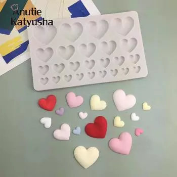 DIY любовь силиконовая форма шоколадная помадка форма для торта сердце десерт украшения принадлежности для выпечки 22*13cm