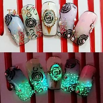 DIY маникюр блестящие светящиеся наклейки советы декор акриловый дизайн ногтей косметический инструмент Color3