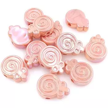 DIY Material Fashion Necklace 5Pcs Jewelry Accessories Lollipop Loose Beads Bracelet Making UV Dazzle розовый