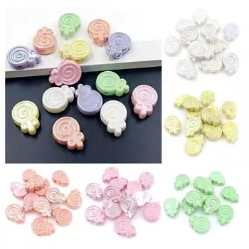 DIY Материал Мода 5 шт. леденец свободные бусины браслет изготовления ювелирных аксессуаров УФ ослепительное ожерелье фиолетовый