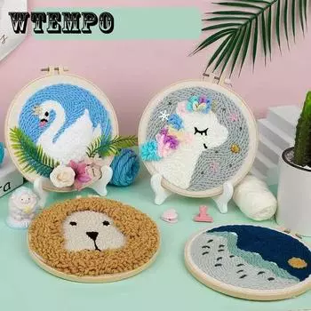DIY материал ручной работы посылка несшитый без подставки Poke Poke Le костюм вышивка ручной работы One size