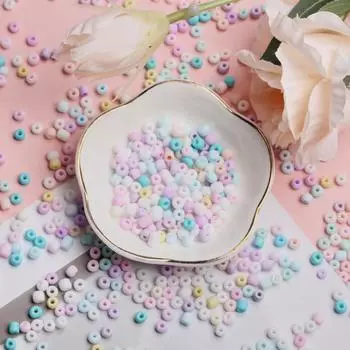 DIY матовые 1500/800 шт. аксессуары ручной работы кремовые рисовые бусины модные украшения из бисера DIY серьги браслет ожерелье 3/4 мм 3mm/1500pcs разноцветный