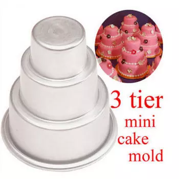 Мини-форма для кексов, пудинга, шоколадного торта, форма для выпечки своими руками, 3 уровня, вечеринка