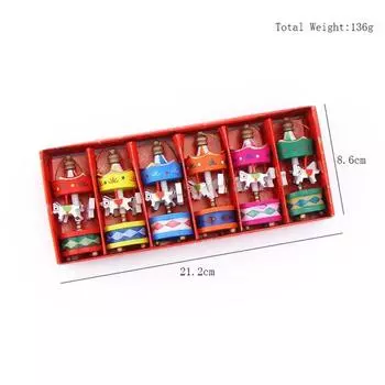 DIY Мини Деревянная Лошадь Подвеска Деревянный Пистолет Игрушка Рождественская Атмосфера Наряд Декоративный Подарок