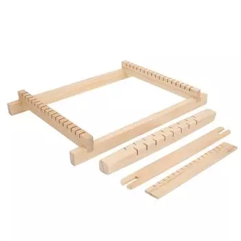DIY Мини Традиционный Деревянный Ткацкий Станок Ручной Работы Вязальный Станок Детская Развивающая Игрушка