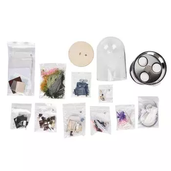 DIY миниатюрная сборка вращающегося музыкального стеклянного шара кукольный домик модель наборы игрушка подарок