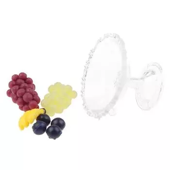 DIY Моделирование Фруктовый Поднос Симпатичные Фрукты Еда Модель Моделирование Кукольный Дом Украшение Сад 1 Set