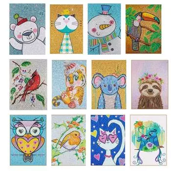 DIY мультфильм алмазная живопись птицы Сова полная дрель алмазная вышивка особой формы мозаика художественная картина домашний декор стены подарок Full Round 20x30CM