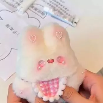 DIY мультфильм плюшевый нагрудник кролик кукла игрушка брелок милая сумка подвеска подвески автомобильный брелок для женщин Kawaii подарок