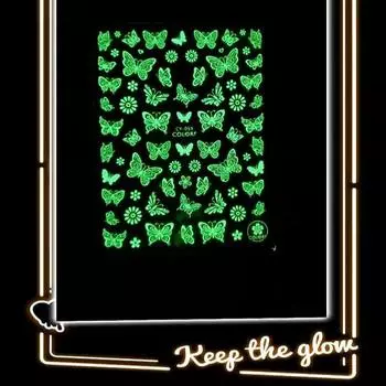 DIY Nail Art Наклейки Клей Nail Art Маникюр Советы Письмо Листья Цветы Ногтей Палочки Декор Обёрточная бумага CY009