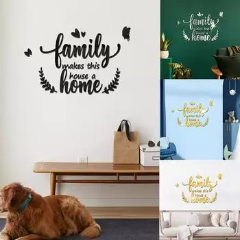 DIY Наклейка на стену Праздничные принадлежности Домашний декор Зеркало Алфавит Акрил