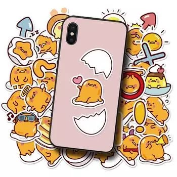 DIY наклейка прочная прозрачная печать ПВХ шлем велосипед мотоцикл гитара мультфильм разбитое яйцо наклейка канцелярские аксессуары