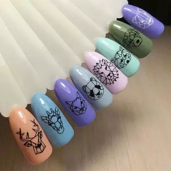 DIY наклейки для ногтей с животным принтом дизайн ногтей модный косметический аксессуар для декора маникюра 1