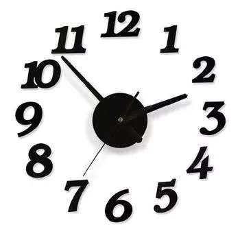 DIY настенные часы 3D наклейка домашняя комната офис декор время интерьер дома подарок