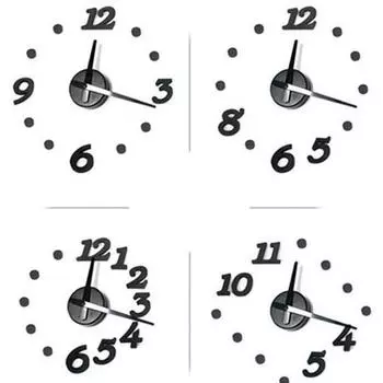 DIY настенные часы 3D наклейка домашняя комната офис декор время интерьер дома подарок