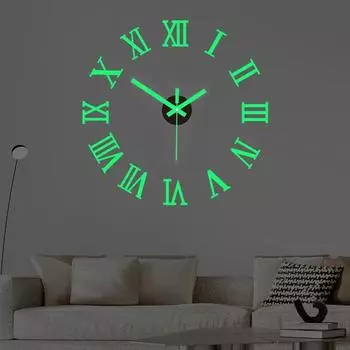 DIY настенные часы для домашнего офиса 40 см безрамные современные 3D настенные часы зеркальные наклейки дизайн гостиничного номера школьный декор декор 40cm золотой