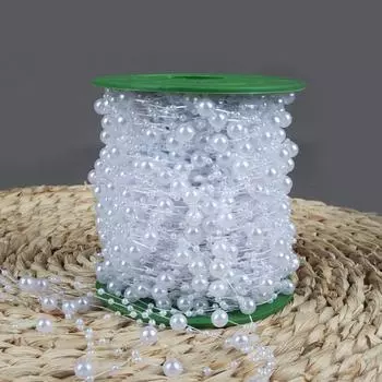 DIY Нерегулярные рыболовные лески Жемчуг Многоцелевой Искусственный жемчуг Жемчужная нить 30M Бусины Цепочка Свадебная вечеринка Украшения разноцветный