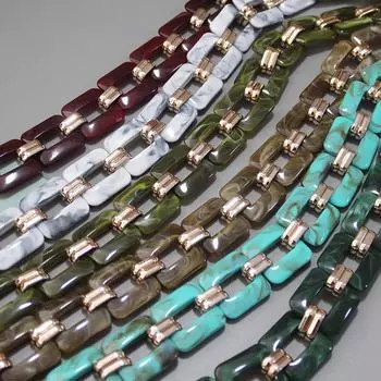 DIY Новая модная женская сумка-аксессуар-цепочка Съемная замена акриловой смолы золотой роскошный ремешок женский клатч-цепочка-кошелек 80CM белый