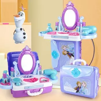 DIY обучающая игрушка 2WAY Frozen Makeup Set Makeup Set Play House Jewel Set Princess Frozen (Набор для макияжа-2WAY) [Элемент]