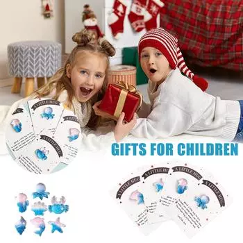 DIY Ocean Wind Animal Series Симпатичные сверкающие крабы для украшения аквариума с градиентом Карманные объятия Благословенная открытка 1 шт. One Size