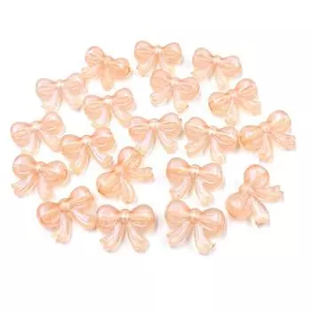 DIY ожерелье кулон аксессуары бант бусины горизонтальные отверстия бант бусины бусины россыпью для изготовления ювелирных изделий флуоресцентный цвет 10 шт Bowknot фиолетовый