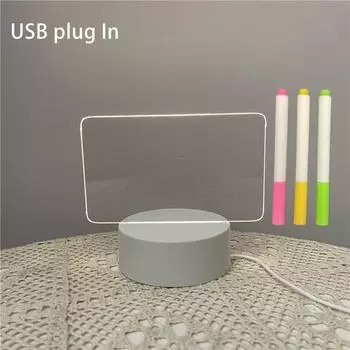 Diy Pad Handwriting 3d Light Acrylic Can Be Erasable Luminous Usb Power Supply StyleB