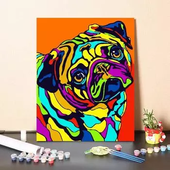 DIY Paint By Numbers Холст Цифровая Живопись Маслом Цифровая Живопись Маслом Для Украшения Дома 40x50cm no frame