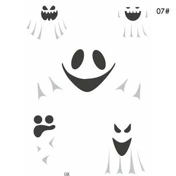Diy Party Halloween Witch Stickers Skeleton Ghost Window Wall Decals Decor 7