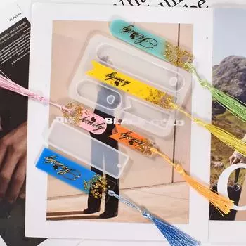 DIY Pendant Bookmark Silicone Mold Crystal Epoxy Resin Casting Mould for Handmade Accessories Crafts Jewellery Making Supplies