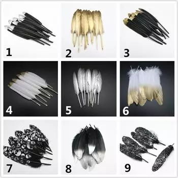 Diy Перо Ювелирные Аксессуары Перо Большое Плавающее Золотое Перо Маленький Прямой Нож Спрей Золотое Градиентное Перо Золотое Перо 100pcs