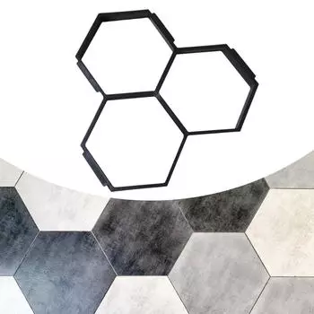 DIY Пешеходная дорожка Производитель формовки и формовки бетона Профессиональная ступенька из камня для мощения дорожек Hexagon