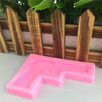 DIY Пистолет АК Форма помадка мыло 3D торт силиконовая форма, кекс желе конфеты шоколадное украшение, формы для выпечки