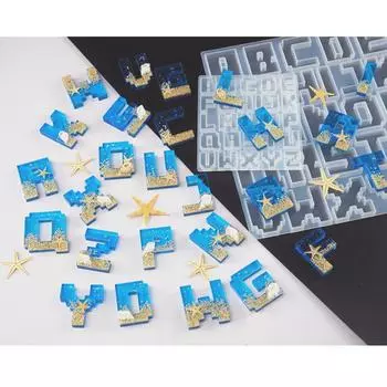 DIY Pixel Letters Keychain Silicone Epcill Mold DIY Keychain Cuisine Crafting Mold для подарка на День святого Валентина L