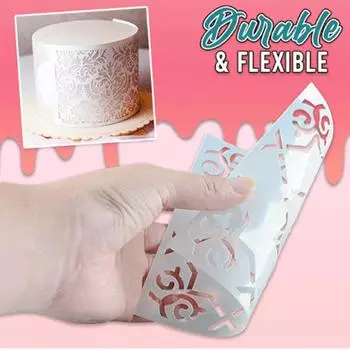 DIY пластиковая форма для сита, форма для печати помадки, шаблон для украшения свадебного торта, инструменты для выпечки one size